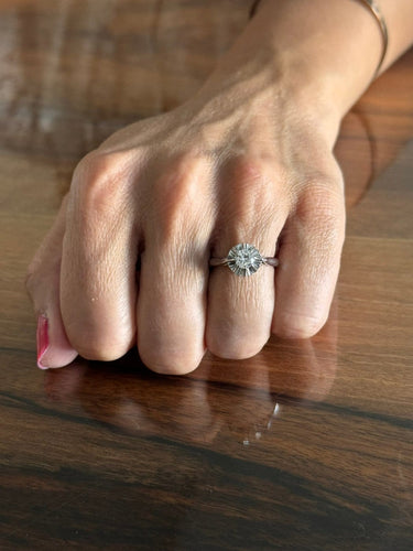 Bague 54 Solitaire - Bague en or blanc et diamant 58 Facettes id: 1767009