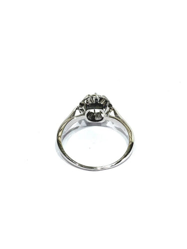 Bague 54 Solitaire - Bague en or blanc et diamant 58 Facettes id: 1767009