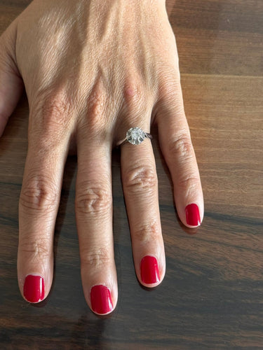 Bague 54 Solitaire - Bague en or blanc et diamant 58 Facettes id: 1767009