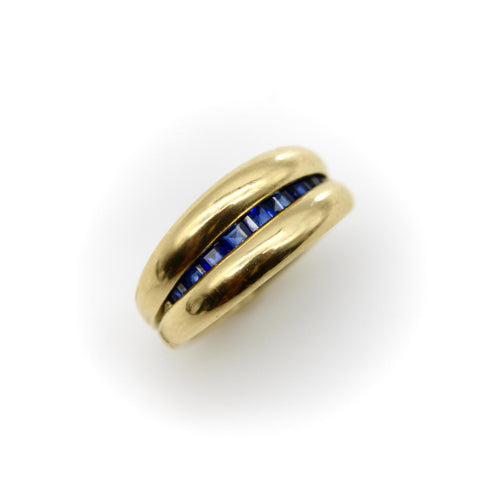 Bague 54 MC Paris - Bague en or 18k et saphirs 58 Facettes A2009C