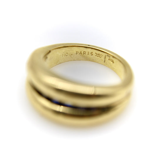 Bague 54 MC Paris - Bague en or 18k et saphirs 58 Facettes A2009C