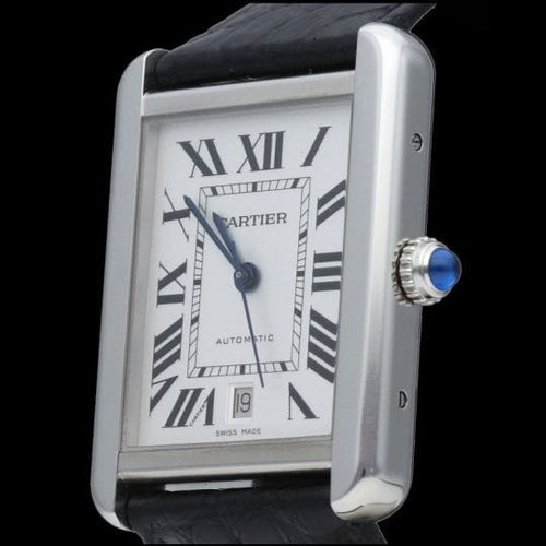 Montre Cartier Tank Solo XL - Montre en acier 58 Facettes MT46730