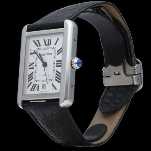 Montre Cartier Tank Solo XL - Montre en acier 58 Facettes MT46730