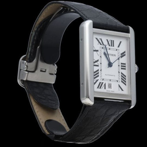 Montre Cartier Tank Solo XL - Montre en acier 58 Facettes MT46730