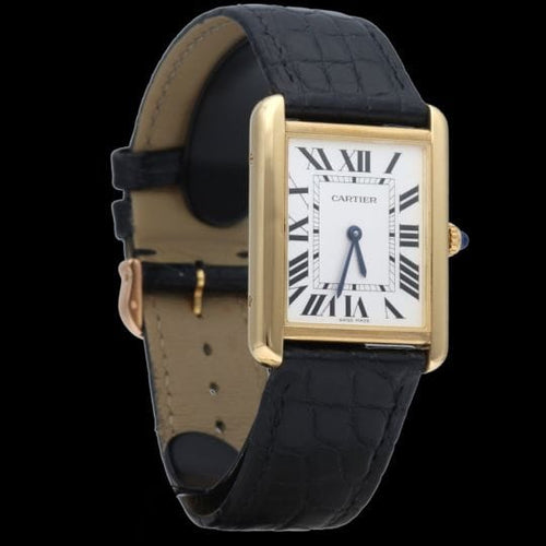 Montre Cartier Tank Solo - Montre en or jaune 58 Facettes MT46771