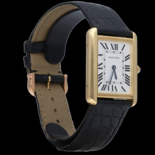 Montre Cartier Tank Solo - Montre en or jaune 58 Facettes MT46771