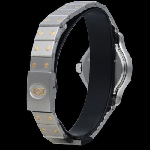 Montre Cartier Santos - Montre ronde octogonale en or jaune et acier 58 Facettes MT46781