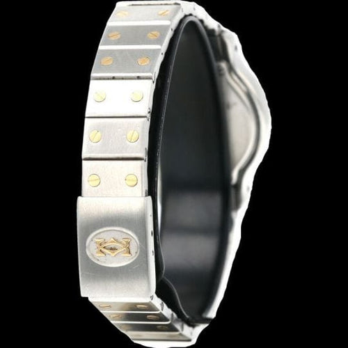 Montre Cartier Santos - Montre ronde octogonale en or jaune et acier 58 Facettes MT46782