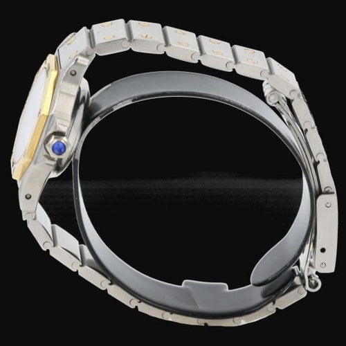 Montre Cartier Santos - Montre ronde octogonale en or jaune et acier 58 Facettes MT46783