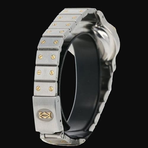 Montre Cartier Santos - Montre ronde octogonale en or jaune et acier 58 Facettes MT46783