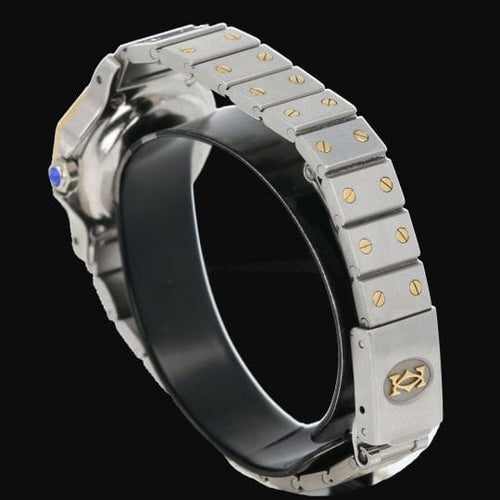 Montre Cartier Santos - Montre ronde octogonale en or jaune et acier 58 Facettes MT46783