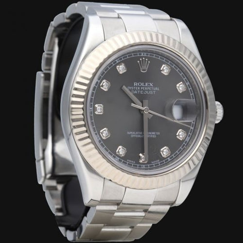 Montre Rolex Datejust 41 - Montre en acier et or blanc 58 Facettes MT46706