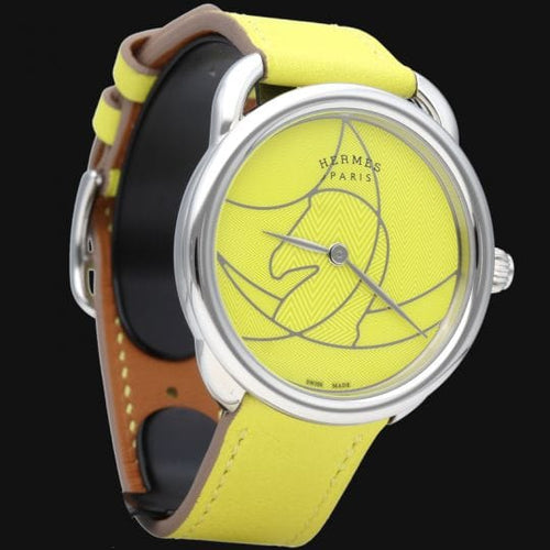 Montre Hermès Arceau - Montre en acier 58 Facettes MT46091