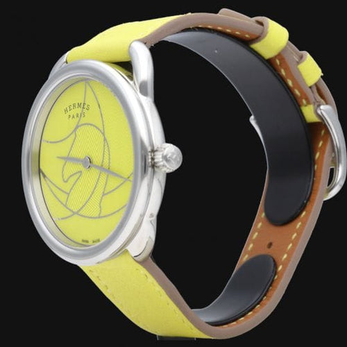 Montre Hermès Arceau - Montre en acier 58 Facettes MT46091