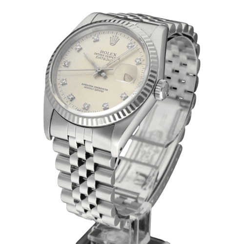 Montre Rolex Datejust - Montre 16234G en acier 58 Facettes ROL/DJ1/1202