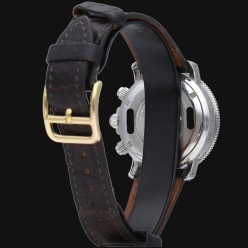 Montre Hermès Clipper Chronograph - Montre en acier 58 Facettes MT46100