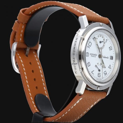 Montre Hermès Clipper - Montre en acier 58 Facettes MT46102