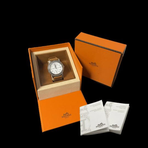 Montre Hermès Clipper - Montre en acier 58 Facettes MT46102
