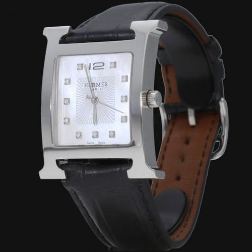 Montre Hermès Heure H - Montre en acier 58 Facettes MT46105