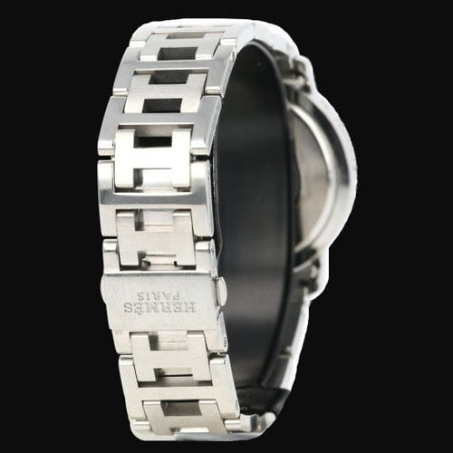 Montre Hermès Clipper - Montre en acier et diamants 58 Facettes MT46111