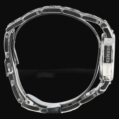 Montre Hermès Clipper - Montre en acier et diamants 58 Facettes MT46111
