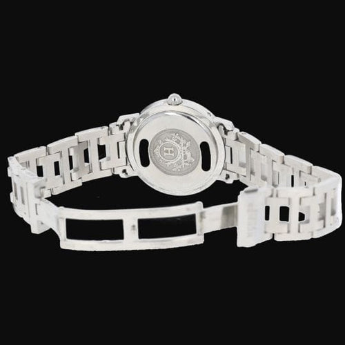 Montre Hermès Clipper - Montre en acier et diamants 58 Facettes MT46111