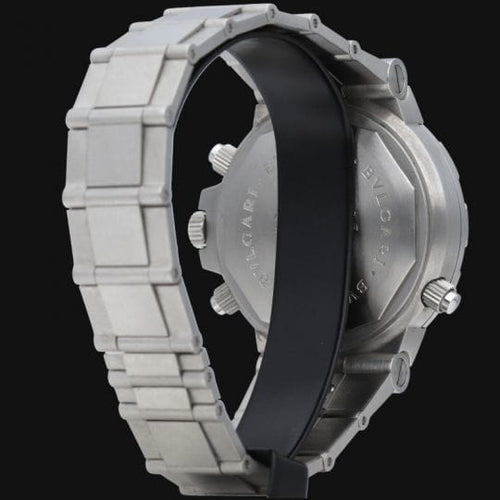 Montre Bulgari Diagono Scuba GMT - Montre en acier 58 Facettes MT46069