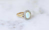 Bague 60.5 Belle Époque - Bague en or jaune, platine, opale et diamants 58 Facettes