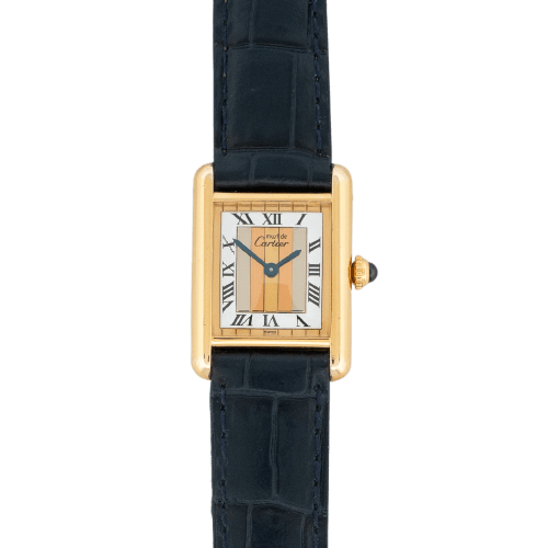 Montre Cartier Tank Must - Montre SM en vermeil cadran Trinity 58 Facettes 520