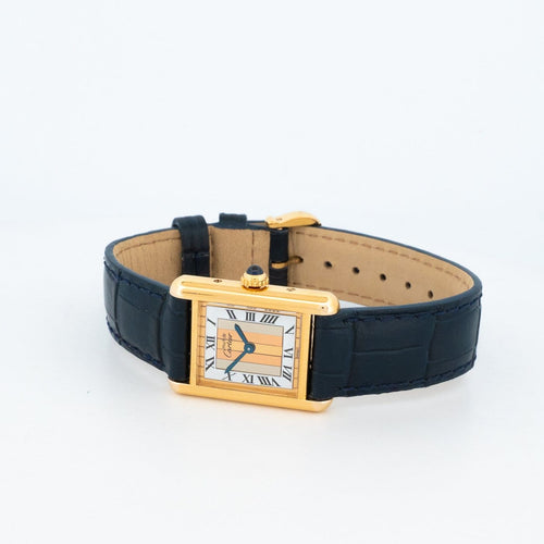 Montre Cartier Tank Must - Montre SM en vermeil cadran Trinity 58 Facettes 520