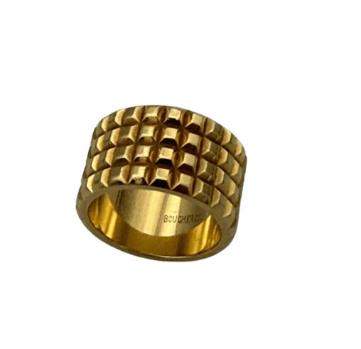 Bague 49 Boucheron Clou de Paris - Bague en or jaune 18K 58 Facettes EPO POMPE