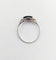 Bague 56 Art déco - Bague géométrique en or blanc 18k et verre bleu 58 Facettes A07155