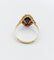 Bague 53.5 Bague Art déco en or 18k, pierre bleue et monture géométrique 58 Facettes A07156