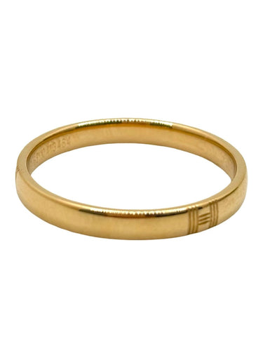 Bague 65 Hermès - Alliance en or jaune 18K 58 Facettes 1960