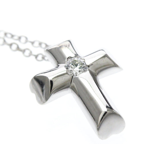 Pendentif Tiffany & Co. Etoile - Pendentif croix en or blanc et diamants 58 Facettes rp76x1hkwr