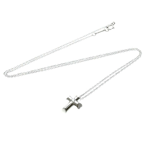 Pendentif Tiffany & Co. Etoile - Pendentif croix en or blanc et diamants 58 Facettes rp76x1hkwr