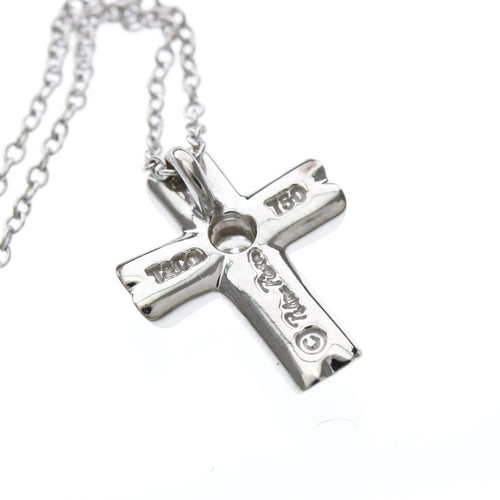 Pendentif Tiffany & Co. Etoile - Pendentif croix en or blanc et diamants 58 Facettes rp76x1hkwr