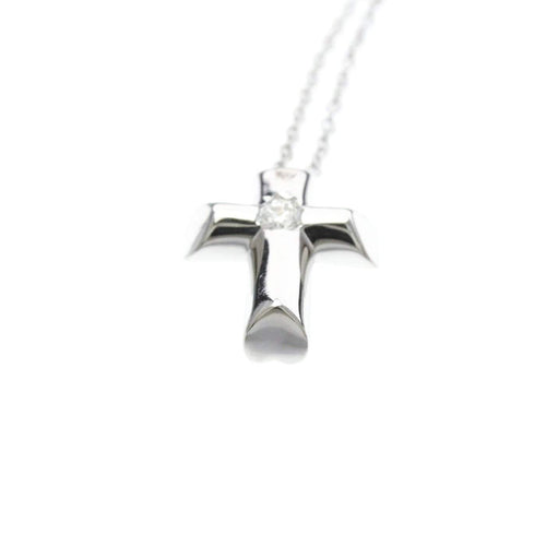 Pendentif Tiffany & Co. Etoile - Pendentif croix en or blanc et diamants 58 Facettes rp76x1hkwr