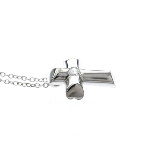 Pendentif Tiffany & Co. Etoile - Pendentif croix en or blanc et diamants 58 Facettes rp76x1hkwr