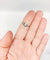 Bague 54.5 Bague tank Art déco en or blanc 18k et spinelle synthétique 58 Facettes A07171