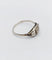 Bague 54.5 Bague tank Art déco en or blanc 18k et spinelle synthétique 58 Facettes A07171