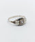 Bague 54.5 Bague tank Art déco en or blanc 18k et spinelle synthétique 58 Facettes A07171