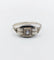 Bague 54.5 Bague tank Art déco en or blanc 18k et spinelle synthétique 58 Facettes A07171