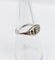 Bague 54.5 Bague tank Art déco en or blanc 18k et spinelle synthétique 58 Facettes A07171
