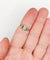 Bague 54.5 Bague tank Art déco en or blanc 18k et spinelle synthétique 58 Facettes A07171