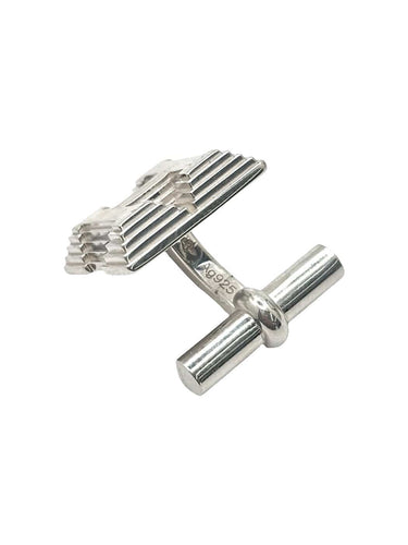 Boutons de manchette Hermès - Boutons de manchette en argent 925 58 Facettes 1953