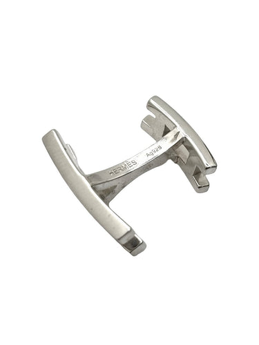 Boutons de manchette Hermès - Boutons de manchette en argent 925 58 Facettes 1955