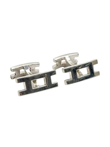 Boutons de manchette Hermès - Boutons de manchette en argent 925 58 Facettes 1956