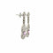 Boucles d'oreilles Imperial Elegance - Boucles d'oreilles en platine, diamants et saphirs roses 58 Facettes 50467