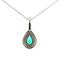 Pendentif Rain of Light - Pendentif en or blanc, émeraude et diamants 58 Facettes 50468